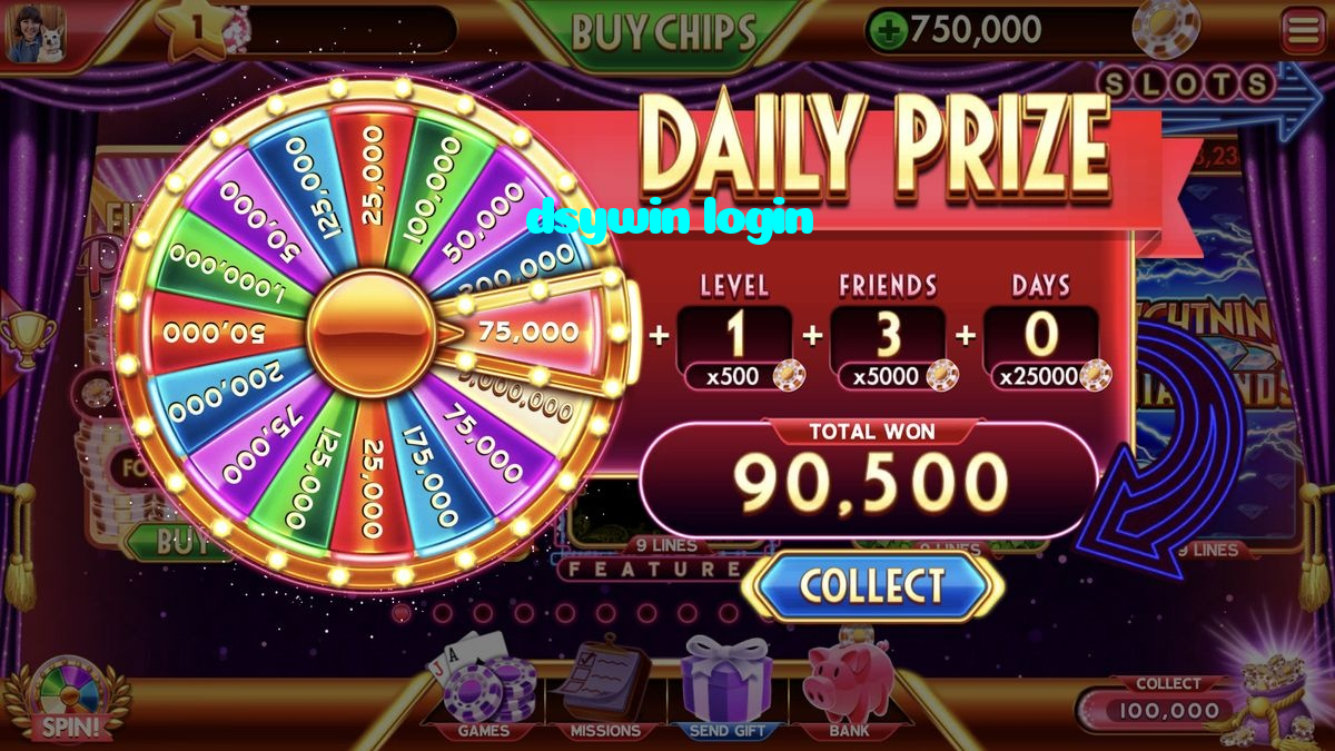 dsywin login casino presented on mobile device in Pakistan with slots and live games